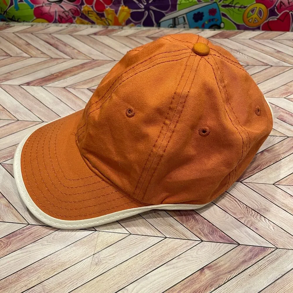 Ashworth Orange USA Flag Adjustable Baseball Hat Two Tone